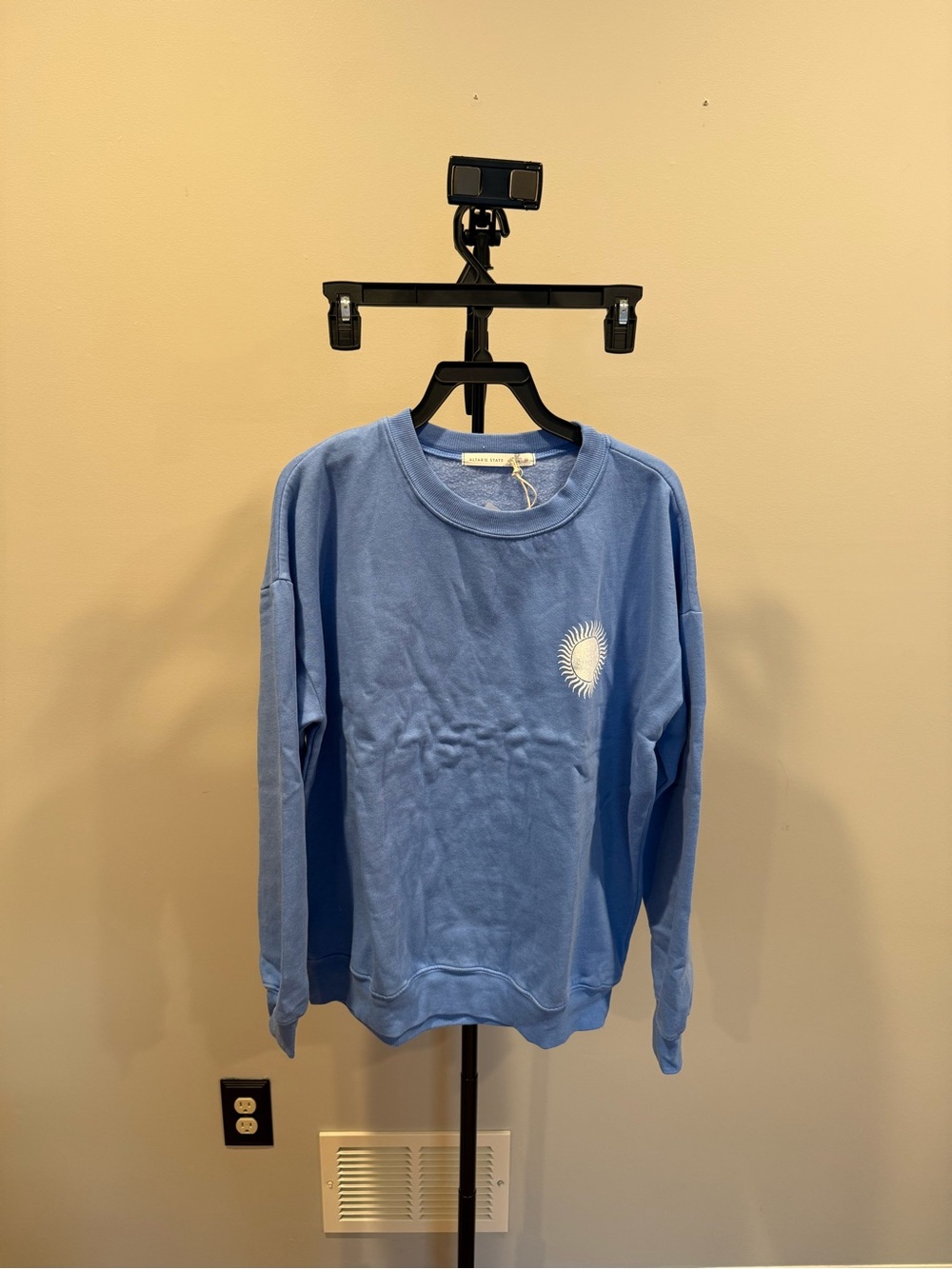Altar'd State Blue 'Salt & Light' Graphic Crewneck Sweatshirt - Picture 3 of 5